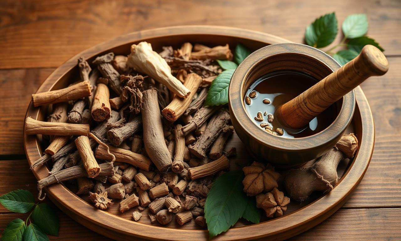 Khay thảo dược cổ truyền Việt Nam dùng trong chăm sóc da