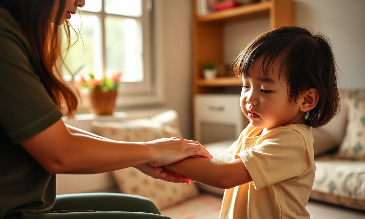 Mẹ chăm sóc làn da viêm da cơ địa cho con tại nhà